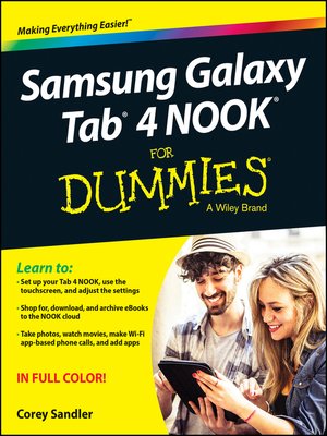 cover image of Samsung Galaxy Tab 4 NOOK For Dummies